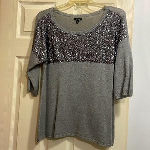Apt9 sequined grey sweater, XL